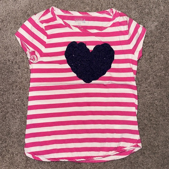 🏷️ 5 for $25 🏷️ Maggie & Zoe 4T heart shirt - Picture 1 of 3